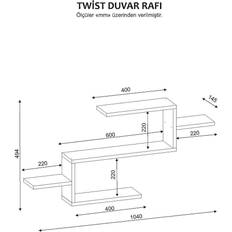 LOTO LIVING Hylder LOTO LIVING Twist White Reolsystem