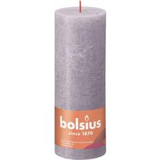 Paars Kaarsen en Accessoires Bolsius Rustiek Shine Stompkaars 190/68 Frosted Lavender