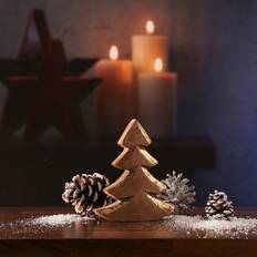 Holztannenbaum Deko Tannenbaum stehend Mangoholz Weihnachtsbaum