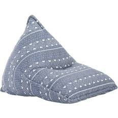 Baumwolle Möbel vidaXL Indigo Stoff Patchwork Beanbag Sitzpuff