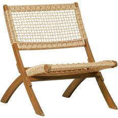 Woood Lois Light Eucalyptus/Wicker Lounge Chair 73cm