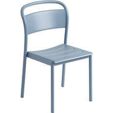 Muuto Sillas de Cocina Muuto Acero Linear Steel Side Chair Pale Blue Silla de Cocina