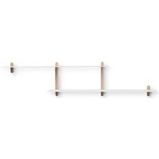 Gejst Nivo H Large Light Oak-White Scaffale 169.5x38.5cm