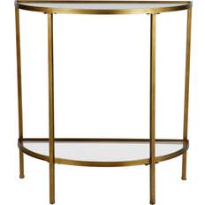 BePureHome Småbord BePureHome Halbrunde Glas-Konsole Goddess Gold Kleintisch