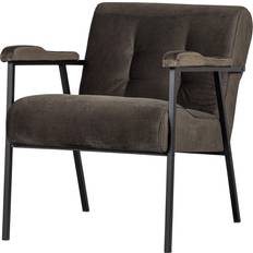 Möbel Woood Armchair Velvet Warm Lænestol