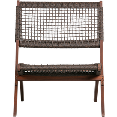 Woood Klapstol dark brown Loungestol