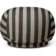 Negro Pufs Ferm Living Asiento Puff Rico Pouf Louisiana Sand Black Puf