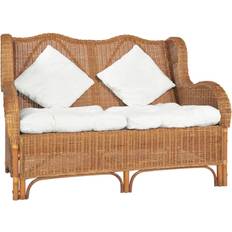 vidaXL 2-personers naturlig rattan Sofa