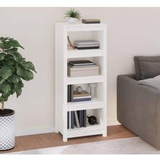 vidaXL 50x35x125,5 massivt fyrretræ Bogreol