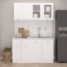 vidaXL Kitchen Cabinet Bottom Dining Set 4pcs
