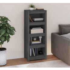 vidaXL 50x35x125,5 massivt fyrretræ Bogreol