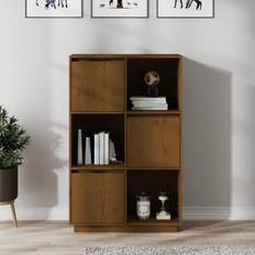 Pines Storage Cabinets vidaXL Highboard Honey Storage Cabinet