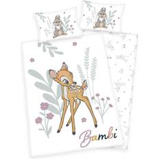 Disney Textilien Disney Bambi Flanell-Kinderbettwsche - wei/braun 100x135