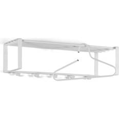 Spinder Design Garderobe Rex 2 Weiß Pulverbeschichtet Hutablage