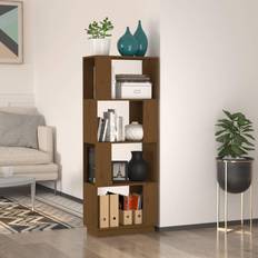 vidaXL Cabinet/Room Divider Honey Book Shelf