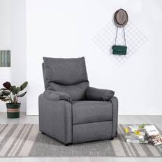 Fauteuil inclinable Meubles vidaXL Inclinable Électrique Gris Foncé Fauteuil