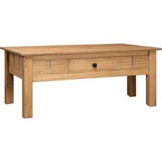 vidaXL 100x60x45 massiv furu Soffbord