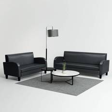 vidaXL Soffgrupp 2 delar Soffa