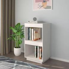 Hvid - Spånplade Boghylder vidaXL 40x35x71 massivt fyrretræ Bogreol