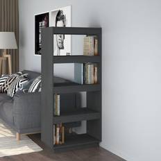 Pines Book Shelves vidaXL Cabinet/Room Divider Book Shelf