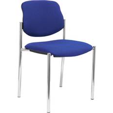 P&C Villalgordo Silla Confidente De 4 Patas Estructrua Cromada Tejido BALI Color Azul Sedia da ufficio
