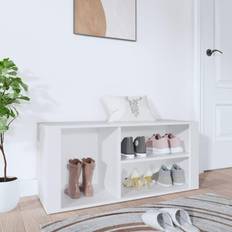 White shoe cabinet vidaXL Cabinet White Shoe Rack