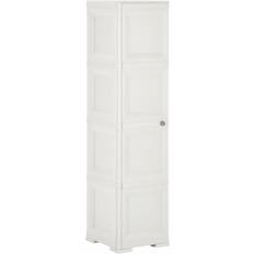 vidaXL Kunststoffschrank 40 x 43 x 164 cm Holzdesign Lagerschrank
