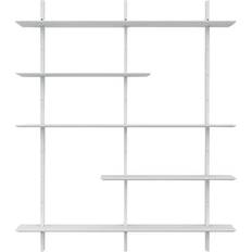 Tenzo Bridge White Wall Shelf 162cm