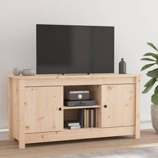 Fyr TV-borde vidaXL 103 x 36.5 x 52 cm Massivt Fyrretræ TV-bord