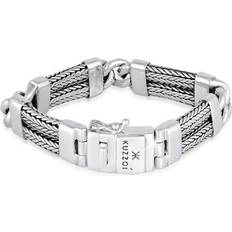 Schlangenkette Armband Herren Gliederarmband Schlangenkette 925 Silber Kuzzoi Silber