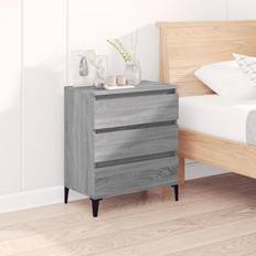 Grå - Træ Kommoder vidaXL Skænk 60 x 35 x 70 cm Konstrueret Træ Grå Kommode