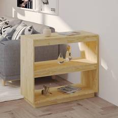vidaXL 80x35x71 massivt fyrretræ Bogreol