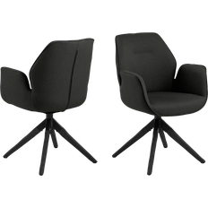 Aura spisebordsstol AC Design Furniture Aurelia Dark Grey/Black Køkkenstol 91cm 2stk