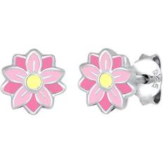 Elli Barn äkta smycken örhängen örhängen barn barn örhängen flickor dotter blommor natur filigran sommar färg lycklig pastel emalj sterlingsilver 925