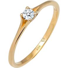 Elli Diamore dam ring förlovning vintage diamant (0,06ct) 585 gult guld Gult guld, 56, colore: Guld, cod. 0606962717_56