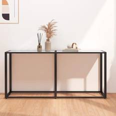 Hvid Konsolborde vidaXL konsolbord 160x35x75,5 hærdet Konsolbord
