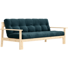 Karup Design Unwind Sleeping Couch Natural Wood Pale Blue Sofa