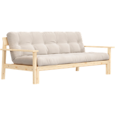 Unwind Couch Natural Wood Ivory Sofa