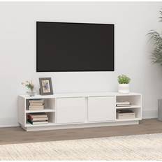 vidaXL 156x40x40 massivt fyrretræ TV-bord