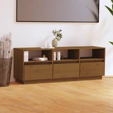 vidaXL Cabinet Honey TV Bench