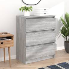 vidaXL Buffet Sonoma Gris 60x35x76 cm Bois d'ingénierie Commode 60x60cm