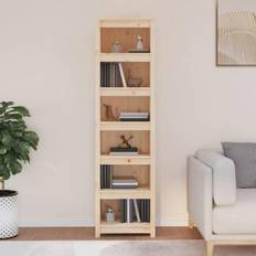 vidaXL 50x35x183 massivt fyrretræ Bogreol
