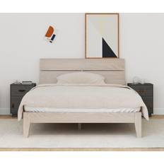 vidaXL Cabinets 2 Pine Bedside Table