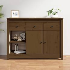 vidaXL Skänk honungsbrun Sideboard