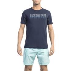 Blue Cotton Men's T-Shirt