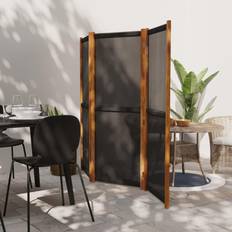 vidaXL Kamerscherm Met 3 Panelen 210 x 180 cm Zwart
