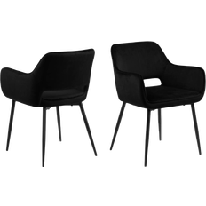 Nordform Neija Matt Black Køkkenstol 79cm 2stk