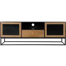 Dkd Home Decor furniture Black Wood Metal Crystal 140 Mueble de TV