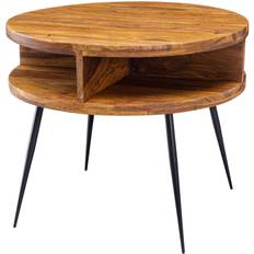 Wohnling Sheesham Massivholz 60 x 45 x 60 cm Couchtisch