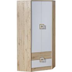 Beige Cintres Armoire D'angle Akron F102 190 x 87 x 87 cm Cintre